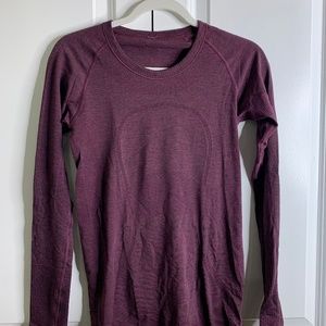 Purple Lulu Lemon Long Sleeve Shirt